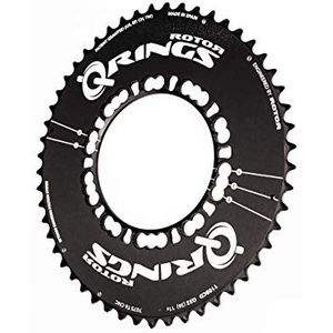 Rotor Q 50At-Bcd110x5 dienblad voor fiets, uniseks, volwassenen, zwart