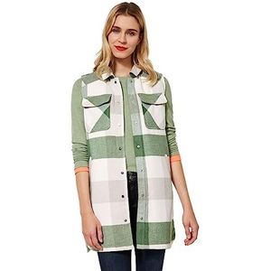 Street One Dames A220151 longvest, gewassen olijf, 34, Washed Olive, 34