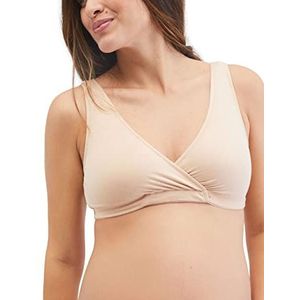 Motherhood Maternity Vrouwen Wrap Front Nursing Slaap BH, Naakt, S