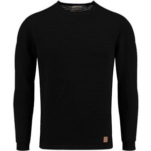 KEYLARGO Klmanuel ronde trui voor heren, zwart (1100), 3XL
