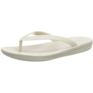 FitFlop Unisex-Kind-teenslippers, zilver, 11.5