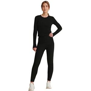 NA-KD dames legging panty, zwart, S
