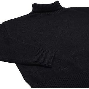 Aleva Dames Slouchy-pullover met rolkraag acryl zwart maat XS/S, zwart, XS
