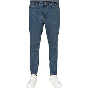 Trendyol Recht ontspannen jeans voor heren, normale taille, blauw, 32