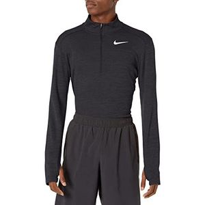 Nike Heren M NK PACER TOP HZ T-shirt met lange mouwen, zwart/zwart/(reflecterend zilver) (c/O.), L-T