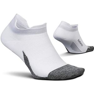 Feetures - Elite Ultra Light - No Show Tab - sportieve hardloopsokken voor dames en heren, wit, X-Large