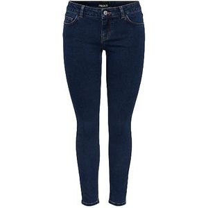 PIECES Dames Pcpeggy Lw Skinny Ank Db Jeans Noos Cp, donkerblauw (dark blue denim), XS / 30L