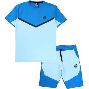 Just Emporio Polo MC Shorts Set, Royal Blue/Sky/Black, M