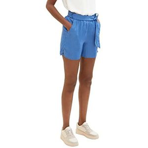 TOM TAILOR Denim Dames bermuda shorts 1035703, 12328 - Bright Mid Blue Chambray, XS