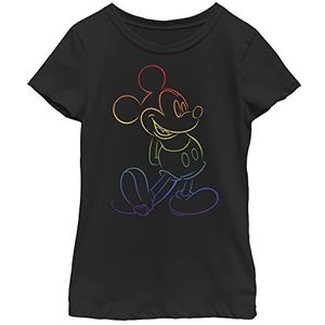 Disney Classics Mickey Mouse - Big Pride Girls Crew neck T-Shirt Black 152