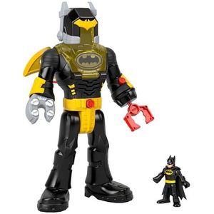Imaginext DC Supervrienden Batman Insider en Exopak, speelgoed, robot van ca. 30 cm met licht en geluid, zwart, voor kinderen vanaf 3 jaar, HYG31