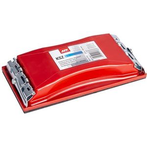 APP KSZ Schuurblok, rechthoekig, handschuurmachine met veergespen en antislip oppervlak, handschuurmachine, compatibel met alle schuurmaterialen, afmetingen: 212 x 105 mm