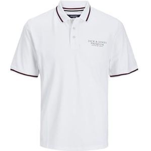 JACK & JONES Jprbluarchie Ss Polo Sg Poloshirt voor heren, wit (bright white), L