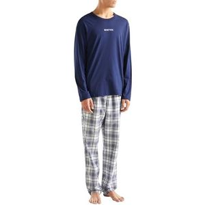 United Colors of Benetton T-shirt M/L 30964M017 Pyjama, nachtblauw 252, XL heren, nachtblauw 252, XL