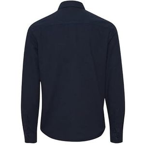 CASUAL FRIDAY Heren Anton LS Garment Dyed Shirt Shirt, 194013 / Dark Navy, M