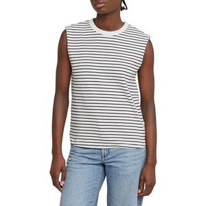 G-Star RAW Stripe boxy r t ss wmn, Meerkleurig (Lt Chalk/Osaka Blue Stripe D26073-d979-h315), M