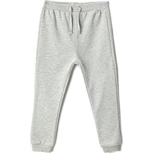 Koton Baby-jongens Basic Jogger Trekkoord Elastische Tailleband Sweatpants, Grijs Melange (Grm), 9-12 Maanden