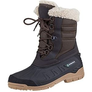 Spirale Tina Dames Snowboots, Canadese Dameslaarzen met Warm Bovenmateriaal Warm en Comfortabel, Gevoerde Snowboots, Bruin, 42 EU