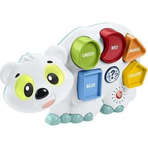 Fisher-Price HJR15 - BlinkiLinkis vormen ijsbeer, interactief puzzel-leerspeelgoed met muziek, verlichting, melodieën en zinnen, babyspeelgoed voor kinderen vanaf 18 maanden