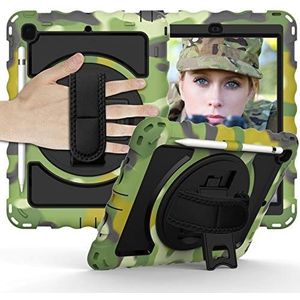 iPad 6 hoes, iPad 6 hoes met verstelbare schouderriem camouflage