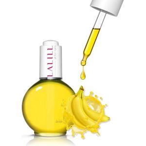 LALILL Nail Cuticle Oil 75 ml - Bananenliefde nagelverzorgingsolie - nagelolie verzorging voor nagels nagelriemen - SPA manicure nageldesign handen - veganistisch - met pipet