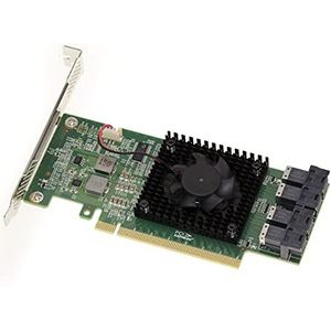 KALEA-INFORMATIQUE - PCIe 3.0 x16 Kaart - Multi Host Switch Card - PLX PEX 8747 Chipset - Ondersteunt 4 U.2 NVMe SSD's