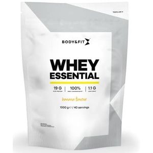 Body & Fit Whey Essential - Eiwitshake Banaan - Proteine Poeder - Whey Protein - 40 shakes (1000 gram)