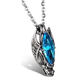 JewelryWe heren blauw Glas