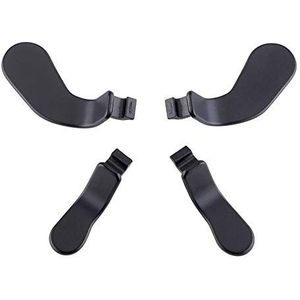 eXtremeRate 4 Metaal Paddles voor Xbox Elite Series 2 Core Controller,Vervanging Knoppen Paddles Achterste Sticks in Roestvrij Staal voor Xbox One Elite Controller-Zwart