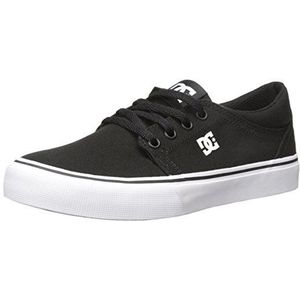 DC Shoes Trase Tx-low-top schoenen voor jongens skateboarden, Zwart Zwart Wit Bkw, 39 EU