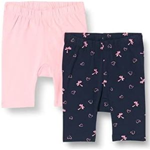 s.Oliver Junior Baby Girls Dubbelpak Capri Leggings, Pink, 68, roze, 68 cm