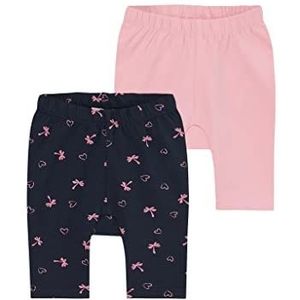 s.Oliver Junior Baby Girls Dubbelpak Capri Leggings, Pink, 80, roze, 80 cm