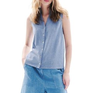 Caroll Mouwloos overhemd voor dames, Ashleigh Blue, XS