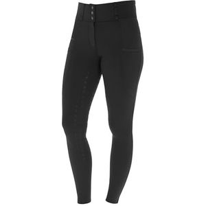 Covalliero Rijbroek HighWaist, rijlegging, rijkleding, zwart, maat 34, polyamide, dames, met telefoonzakje, brede tailleband