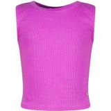 Vingino Basic Crop Rib Top T-shirt voor meisjes, Flower Purple, 4 Jaar