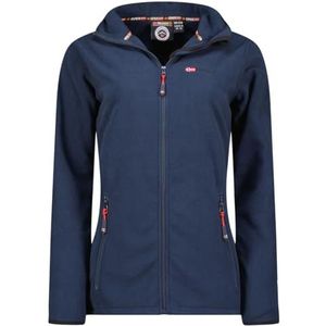 Geographical Norway Uniciaama Lady - Dunne fleece voor dames, warm, ritssluiting, jas, herfst, winter, lente, warm, dames, lange mouwen, kleding, zachte bonttrui, comfortabel (marineblauw XXL