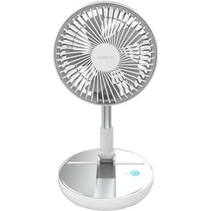 Cecotec Draagbare Opvouwbare Ventilator EnergySilence 800 FoldAir Portable. 7200mAh Batterij, Uitschuifbaar en Verstelbaar Ontwerp, 5 Aerodynamische Bladen, 8 inch, 3 Snelheden, Eenvoudige Bediening