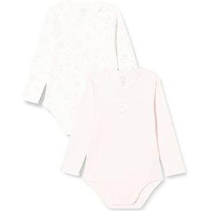Chicco Set van 2 lange mouwen met opening aan de schouder en aan de onderkant ondershirt, roze, 80 babymeisjes