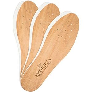 Zederna - Cederhouten Inlegzolen - Geurverwijderaar - Natuurlijke Cederhout - 3 Paar