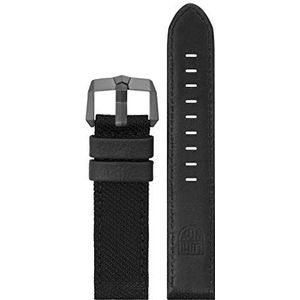 Luminox Leren horlogeband voor heren, FE6420.20H, zwart, Riemen.
