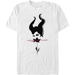 Disney Maleficent: Mistress Of Evil - Black Rose Curse Unisex Crew neck T-Shirt White S