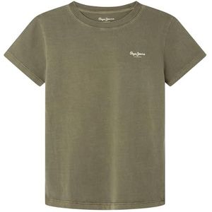 Pepe Jeans Jacco T-shirt voor kinderen, groen (legergroen), 12 jaar