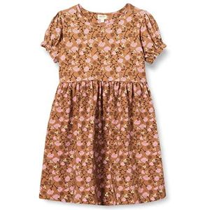Noa Noa miniature Girl's KittyNNM Dress, Print Brown/Paars, 128, Print bruin/paars, 128 cm