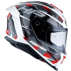 Premier Helm Hyper, Zwart, Rood en Wit, M+, Unisex