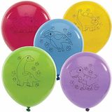 Baker Ross FC983 Dinosaurus Ballonnen - Set van 10, Kids Party Decoraties, ballonnen voor verjaardagsfeestjes, Ballonnen