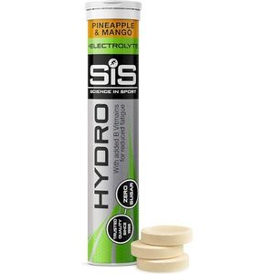 SIS Science in Sport GO Hydro Tabletten Ananas en mango, suikervrij, vegan, glutenvrij, 20 tabletten Ã  4,3 g - bruistabletten voor hydratatie met elektrolyten en natrium 20 x 4,3g