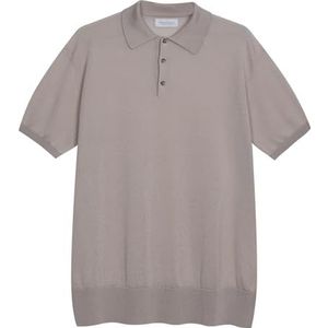 Diana Studio Poloshirt van lyocell voor heren, Beige, XL