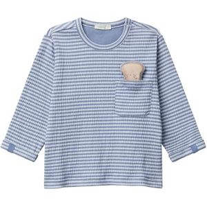 United Colors of Benetton T-shirt M/L, Blauw, 74 cm