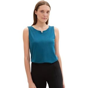 TOM TAILOR Damestop, 13353 - Moes Blue, XXL