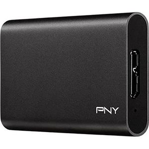 PNY Elite 480GB USB 3.1 Portable Solid State Drive (SSD) - (PSD1CS1050-480-FFS), Black